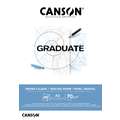 Canson - Graduate, Blocco di carta da lucido, A3, 29,7 x 42 cm, satinata, 70 g/m², blocco collato su 1 lato