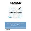 Canson - Graduate, Blocco di carta da lucido, A4, 21 x 29,7 cm, satinata, 70 g/m², blocco collato su 1 lato