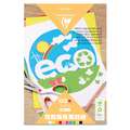 Clairefontaine - Eco, Carta colorata riciclata, A4, 21 x 29,7 cm, 80 g/m², blocco collato su 1 lato 100 ff.