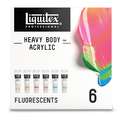 Liquitex - Heavy Body, Set di colori acrilici, Fluo, 6 x 59 ml, 6 x 59 ml