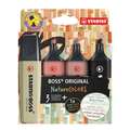 Stabilo - Boss Original, NatureColors, Set di evidenziatori, Set da 4 - 1, 2 mm|5 mm, punta a cuneo