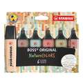 Stabilo - Boss Original, NatureColors, Set di evidenziatori, Set da 6, 2 mm|5 mm, punta a cuneo
