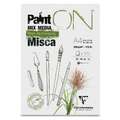 Clairefontaine - PaintON, Misca, carta per mixed media, A4, 21 x 29,7 cm, ruvida, 250 g/m², Blocco con 15 fogli