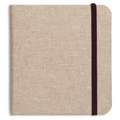 Clairefontaine - Goldline, Album da viaggio con copertina in lino, 15 x 15 cm, 180 g/m², 32 fogli, Formato quadrato