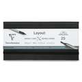 Clairefontaine - Layout, Blocco per schizzi double face, 11 x 22 cm, 220 g/m²