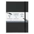 Clairefontaine - Layout, Blocco per schizzi double face, A5, 14,8 x 21 cm, 220 g/m²