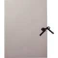 Folia - Cartella in cartoncino grigio, DIN A4, A2, 42 x 59,4 cm, Con fascetta di chiusura
