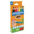Bic - Kids, Multisurface, Set assortiti di matite colorate, Set da 6