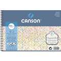 Canson - Aquarelle, Carta per acquerello, 12,5 x 18 cm, ruvida, 300 g/m², Blocco spiralato con 12 fogli