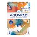 Clairefontaine - Goldline Aquapad, Blocco spiralato, fine (cold pressed), 300 g/m²
