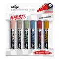 Darwi - Marbel, Marker universali, Set da 6, Colori della natura, set, 4 mm