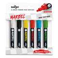 Darwi - Marbel, Marker universali, Set da 6, Colori primari, set, 4 mm