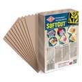 Essdee - Set da 2 blocchi per intagliare SoftCut, 10 x 10 cm, 3 mm, conf. da 10, Confez. da 10