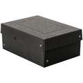 Falken - Purebox, Scatole per archivio, A5, 14,8 x 21 cm, Nero, Altezza 10 cm