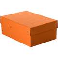Falken - Purebox, Scatole per archivio, A5, 14,8 x 21 cm, Arancio pastello, Altezza 10 cm