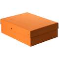 Falken - Purebox, Scatole per archivio, A4, 21 x 29,7 cm, Arancio pastello, Altezza 10 cm