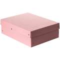 Falken - Purebox, Scatole per archivio, A4, 21 x 29,7 cm, Rosa pastello, Altezza 10 cm
