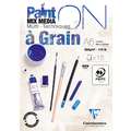 Clairefontaine - PaintON, Carta multitecnica, A6, 10,5 x 14,8 cm, 250 g/m², blocco collato su 1 lato