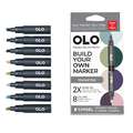 OLO - Set da 8 marker con punta a cuneo, set, Pastel