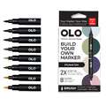 OLO - Set da 8 marker con punta a pennello, set, Pastel