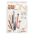 Clairefontaine - PaintON, Carta universale, A4, 21 x 29,7 cm, blocco spiralato, 250 g/m²