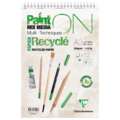 Clairefontaine - PaintON, Mixed Media, Carta riciclata, blocco spiralato, A3, 29,7 x 42 cm, 250 g/m²