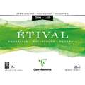 Clairefontaine - Etival, Blocco per acquerello, grana torchon, 25 fogli, 30 x 40 cm, 300 g/m², ruvida, blocco collato su 4 lati