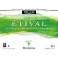 Clairefontaine - Etival, Blocco per acquerello, grana torchon, 25 fogli, 36 x 48 cm, 300 g/m², ruvida, blocco collato su 4 lati