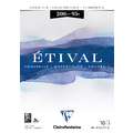 Clairefontaine - Etival, Blocco per acquerello, grana fine, 10 fogli, A4, 21 x 29,7 cm, 200 g/m², fine (cold pressed), blocco collato su 1 lato