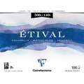 Clairefontaine - Etival, Blocco per acquerello, grana fina, 24 x 30 cm, 300 g/m², fine (cold pressed), Blocco con 100 fogli