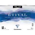 Clairefontaine Etival - blocco per acquerello spiralato, grana fina, 24 x 30 cm, fine (cold pressed), 300 g/m², blocco spiralato