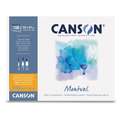 Canson - Montval, Cartoncino per acquerello, 32 x 41 cm, 200 g/m², fine (cold pressed), Maxi blocco con 100 ff.