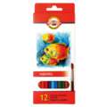 Koh-I-Noor - Matite acquerellabili per la scuola, set, Set da 12, set