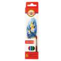 Koh-I-Noor - Matite acquerellabili per la scuola, set, Set da 6, set
