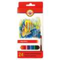 Koh-I-Noor - Matite acquerellabili per la scuola, set, Set da 24, set