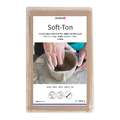 Glorex -  Hobby time, Argilla naturale Soft Ton, 1 kg, Bianco
