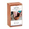 Glorex -  Hobby time, Argilla naturale Soft Ton, 2,5 kg, Terracotta