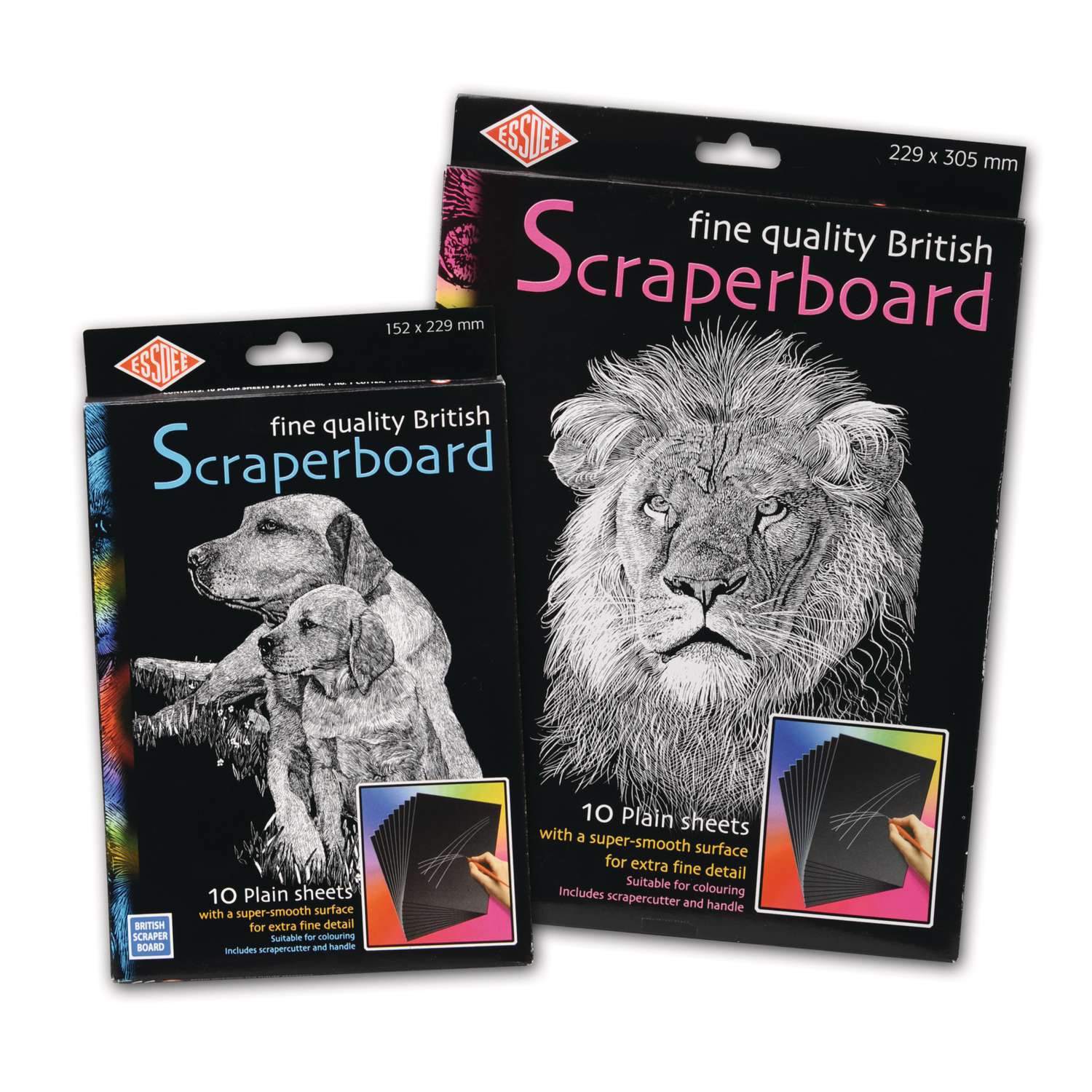 Essdee - Scraperboard originale inglese | Mondo Artista