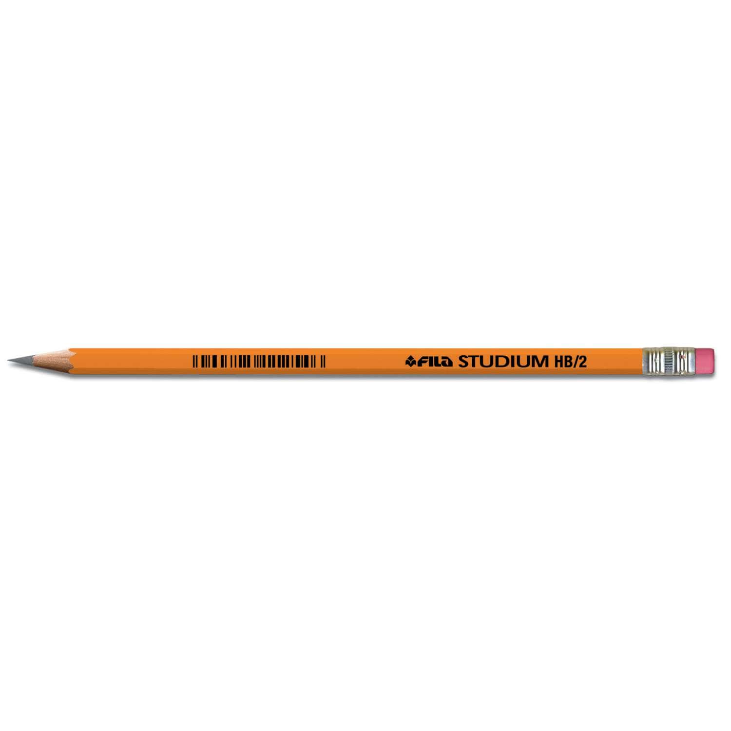 Fila - Studium, Set da 12 matite HB con gomma