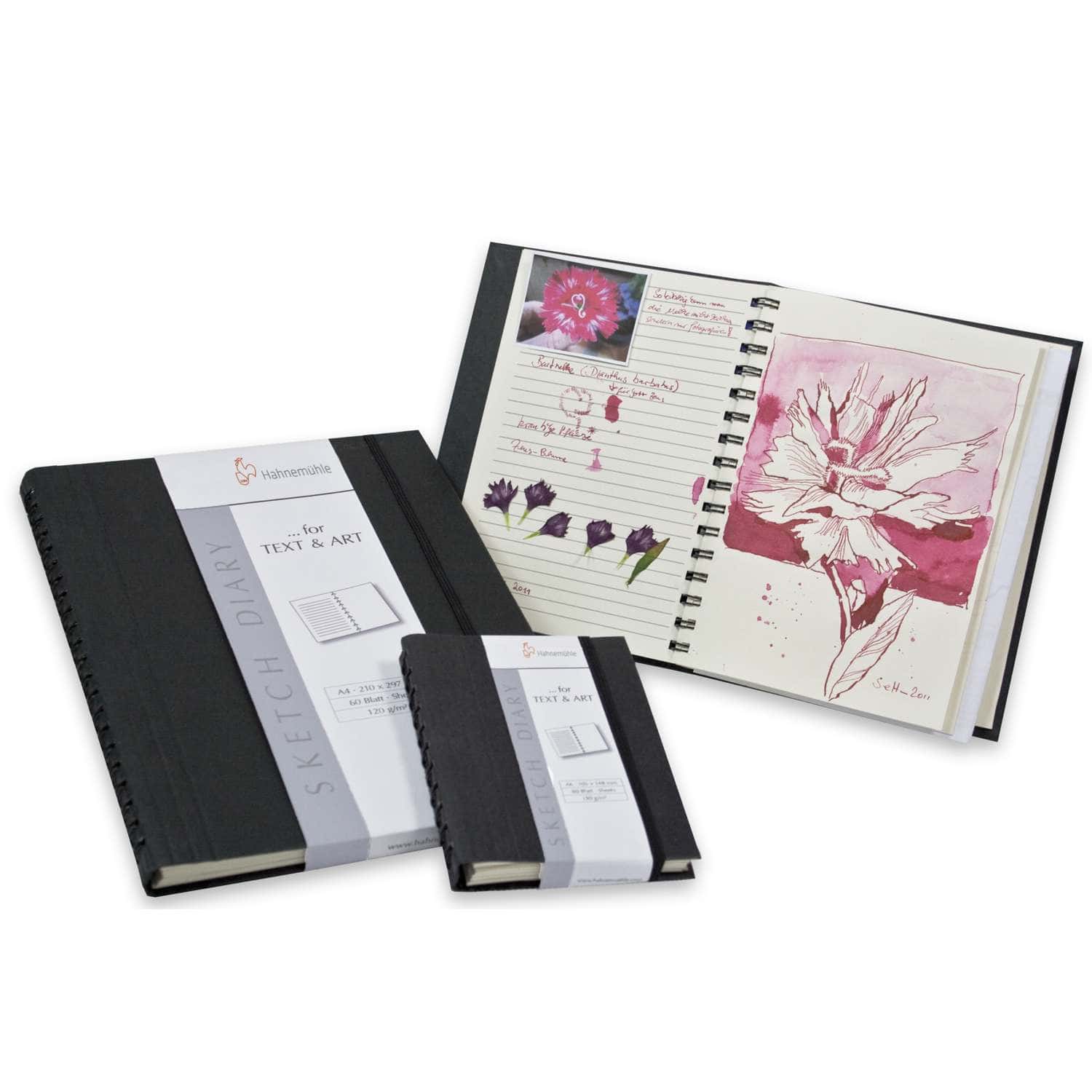 Quaderni da schizzo Hahnemuhle Sketch & Note A6 Hahnemuhle 40 fogli, 125gr.  Pack Rosa