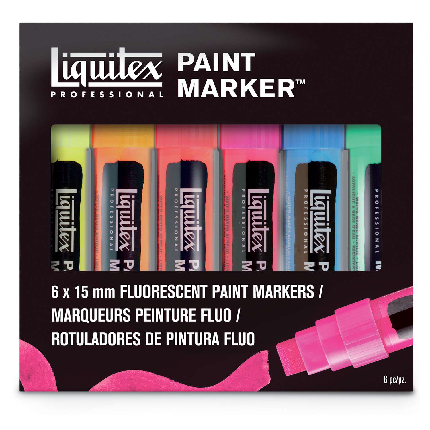 Liquitex - Paint Marker, Set assortiti da 6 marker acrilici