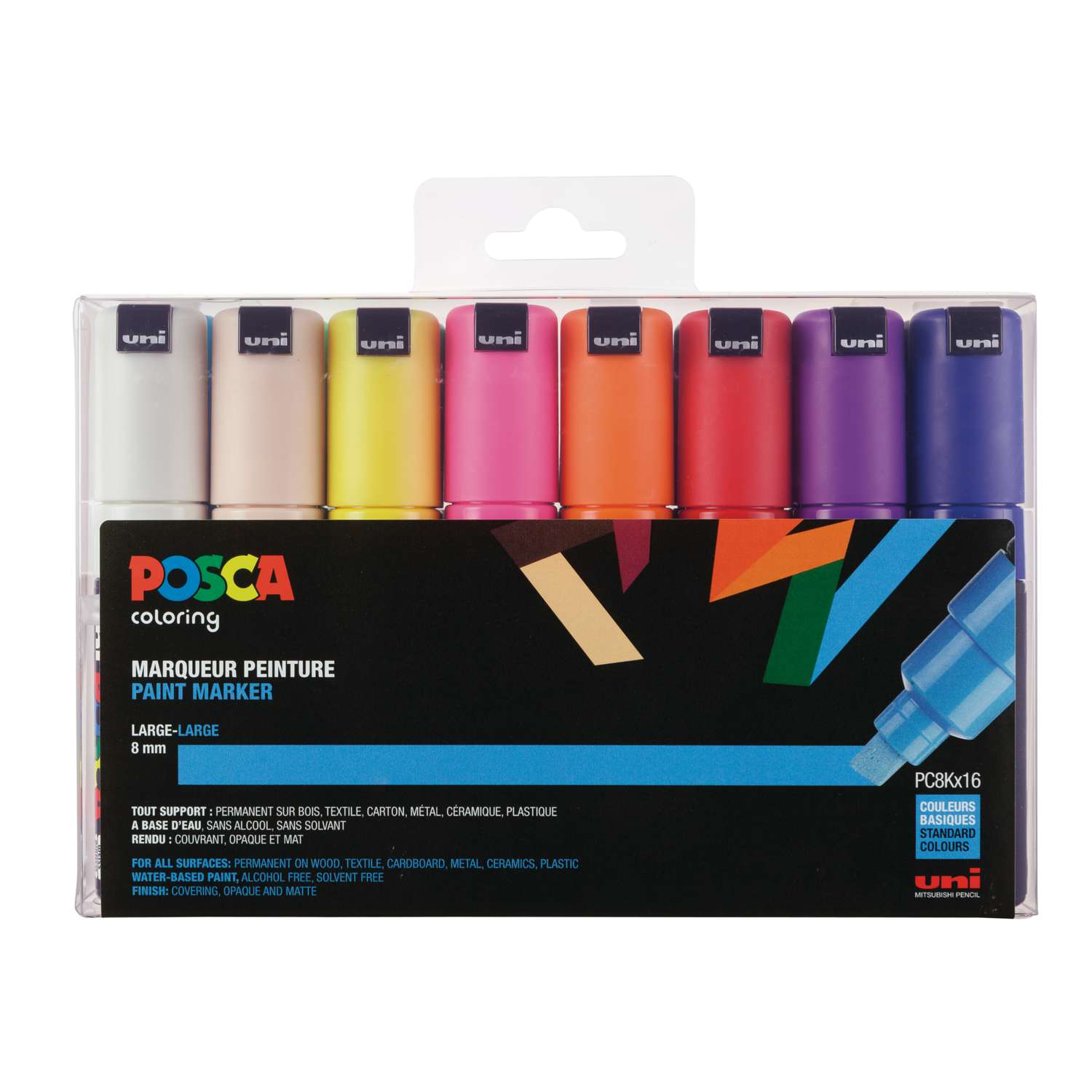 UNI POSCA -Bold- PC8K 15 color box