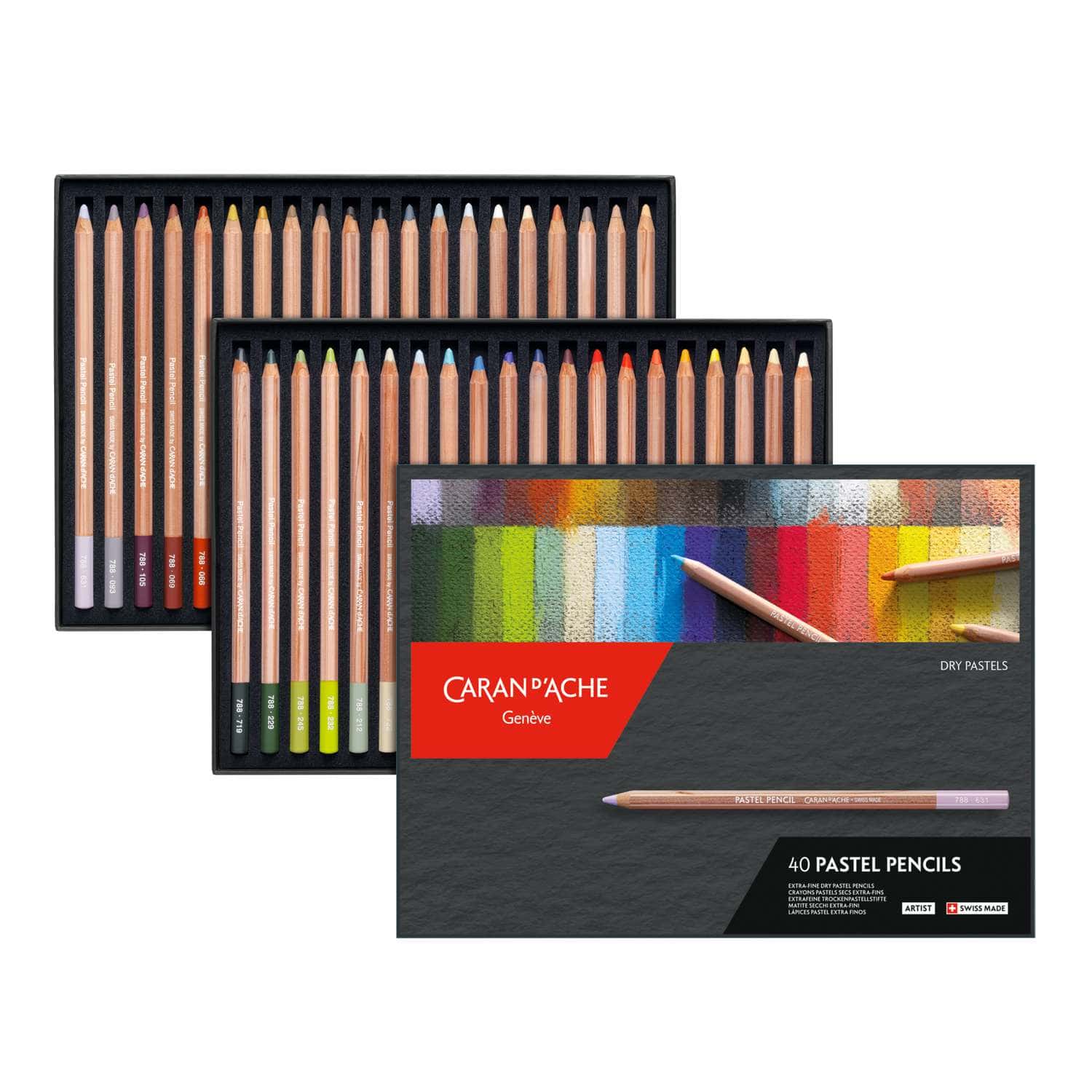 Caran D'Ache - Pastel Pencils, Set in astuccio in cartone