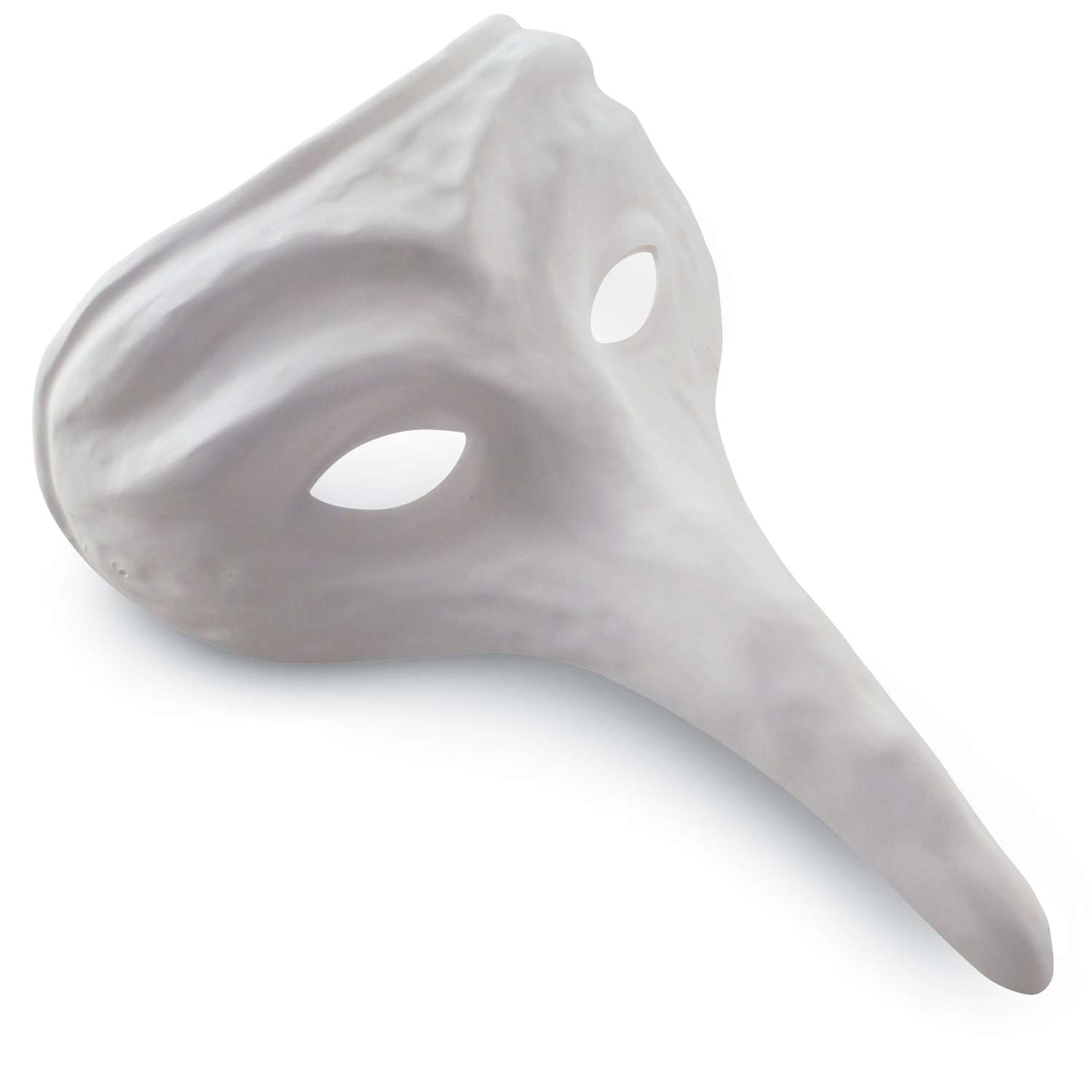 Maschera plastica bianca pvc donna Carnevale da decorare o