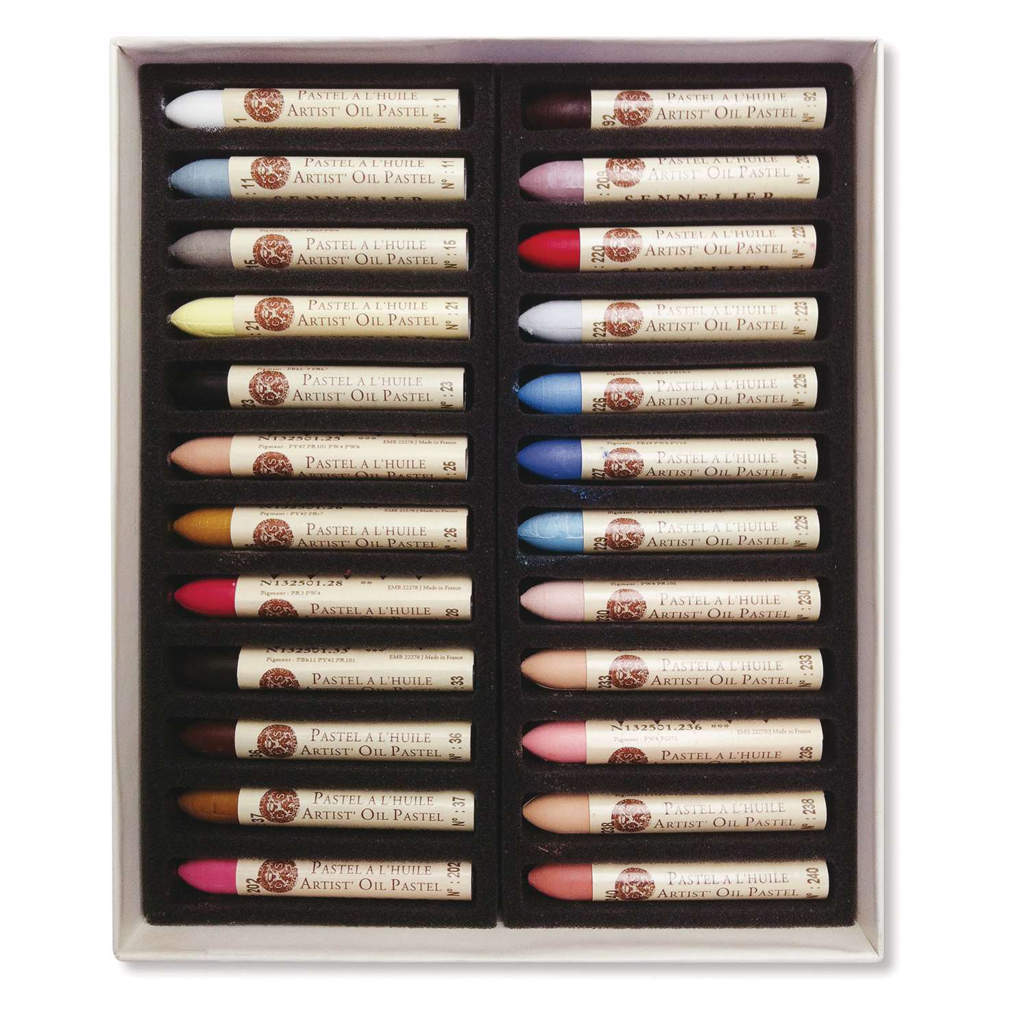 set di pastelli a olio colori assortiti spessore 10 mm Gallery lunghezza 7 mm