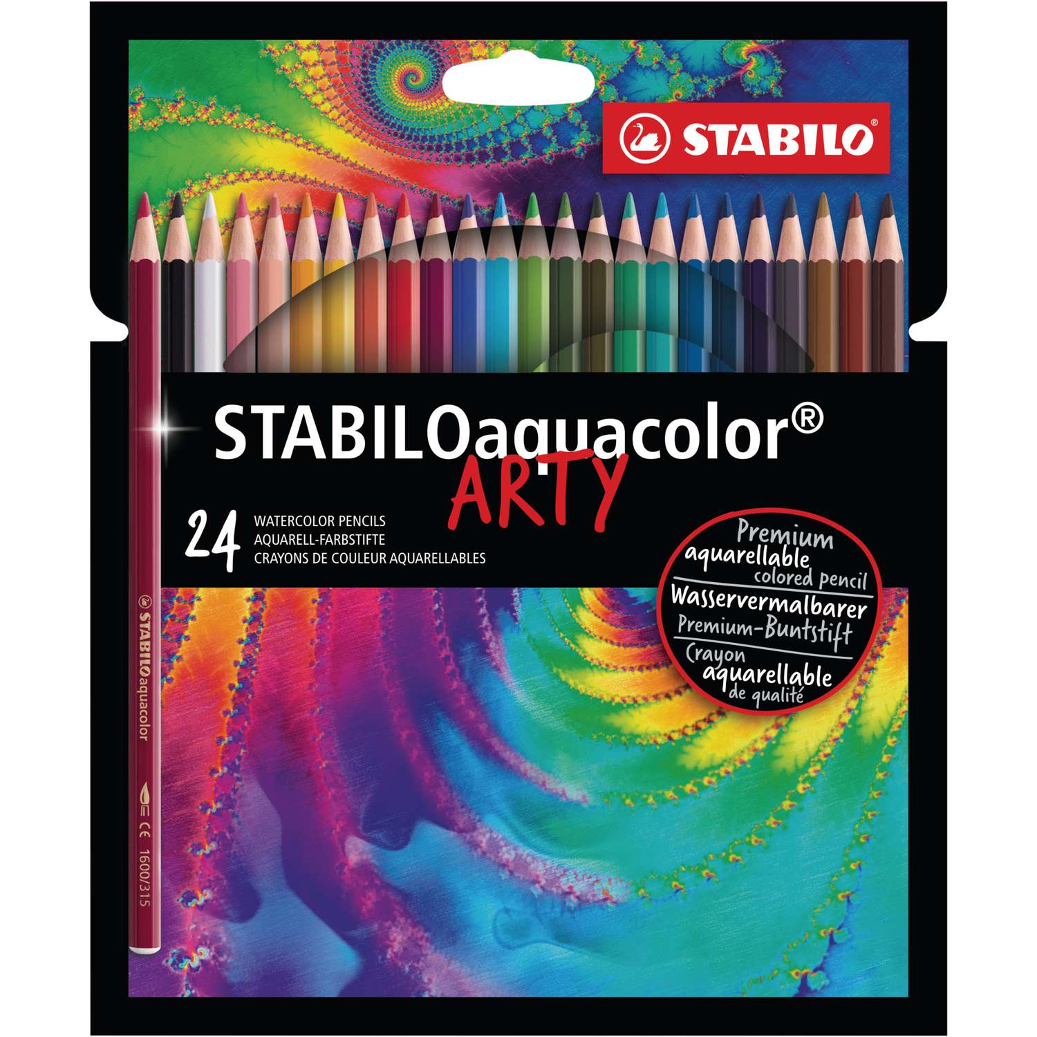 Matita colorata acquarellabile – STABILOaquacolor – ARTY – Astuccio da 36 –  Colori assortiti – Giochi e Prodotti per l'Età Evolutiva