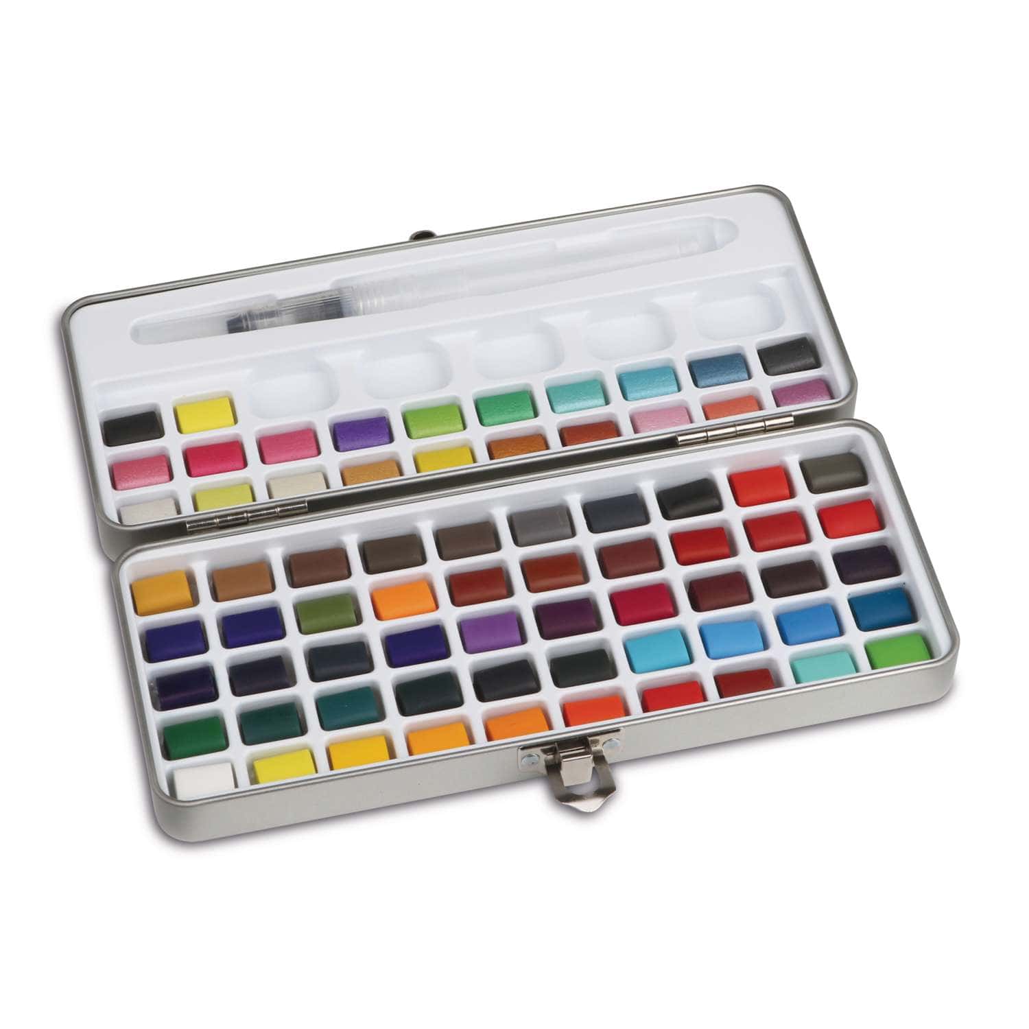 Set Di 50/100/168 Colori Solidi Di Acquerelli - Colori Base, Neon, Glitter.  Pigmenti Acquerelli Per Disegno E Forniture Di Pittura Artistica