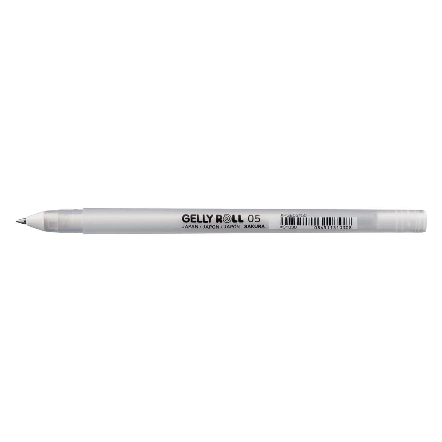 Sakura oro bianco argento Gelly Roll evidenziatore classico penna Gel penne  a inchiostro penna bianca brillante