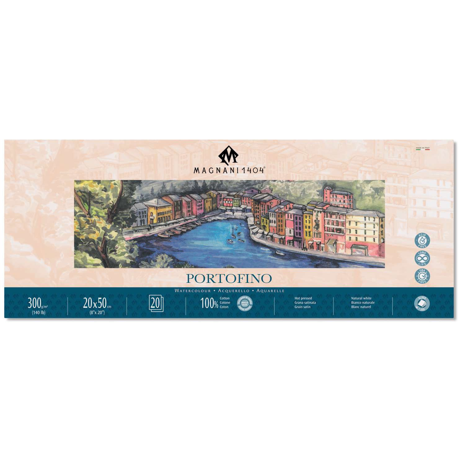 Vaessen Creative Florence Carta Per Acquerello A4, Avorio, 300 G/mq - 7