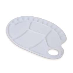 Tavolozza ovale per mano, materiale sintetico